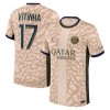 Officiële Voetbalshirt Paris Saint-Germain Vitinha 17 Vierde Jordan 2023-24 - Heren